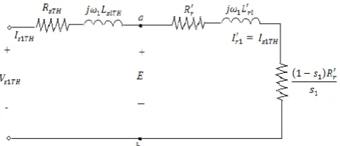 Fig. 2. Thevenin adjusted Equivalent Circuit of Three-Phase Induction Motor  