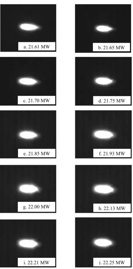 Figure 2 Plasma formation produced using a single lens technique 10x