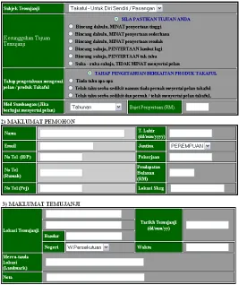 Figure 2: Takaful Appointment System (http://www.takaful.com.my) 