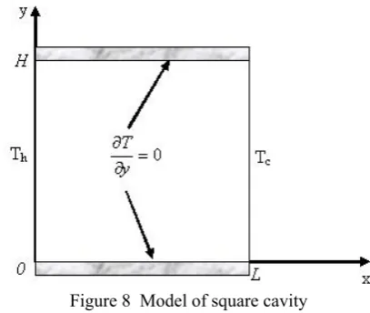 Figure 8  Model of square cavity