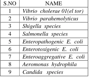 Table 2.:  List  of   microorganisms  used  in  this  study 