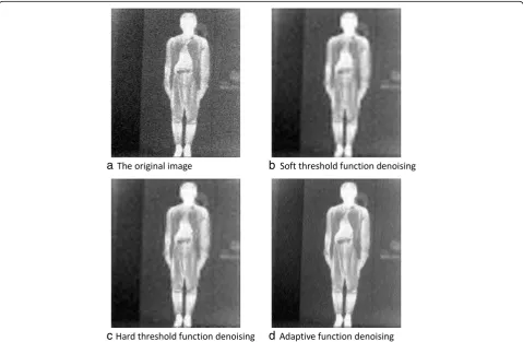 Fig. 2 Results graph of denoising for different threshold functions of males. a The original image