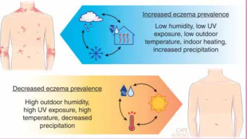 Figure 5. Impact of climate on AD prevalence during childhood19
