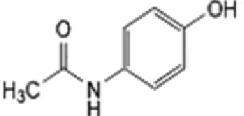 Fig 1A. Chemical structure of Paracetamol             Fig 1B.Chemical structure of Mefenamic acid 