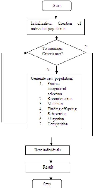 Figure 2.  Structure of an extended multi-population evolutionary algorithm 