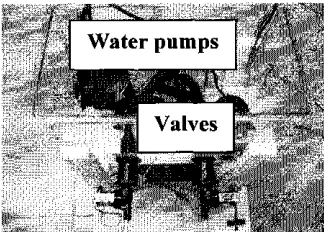 Figure 9: The water pumps and the valves 