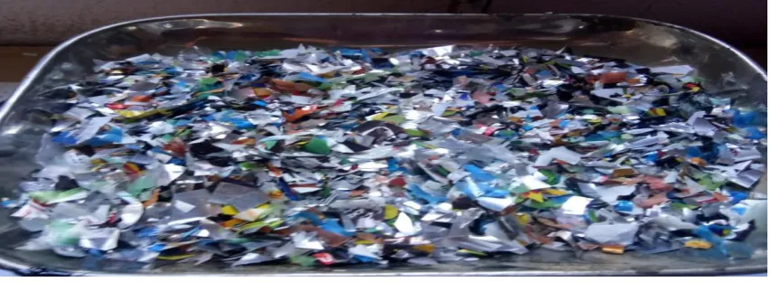 Figure No.1  Step 1  Shredding Process 