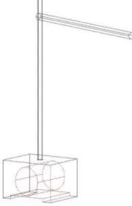 Figure 3.1 Torch Mounting Using Dial Gauge Stand 
