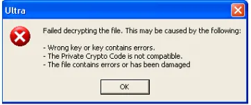 Figure 24: Dialog box for key insertion 