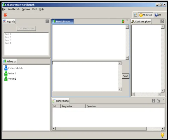 Figure 2.  Show the e-Conference tool 