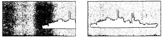 Figure 1.1: Left to right: dipped, overlapped with another silhouette 