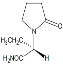 Figure 1: Structure of levetiracetam 