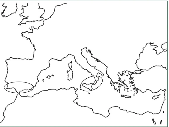 Figure 1. Sampling areas.
