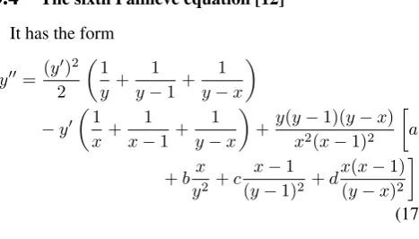 Figure 11. Support and Newton polygon for the sixth Painlev´e equation (17)