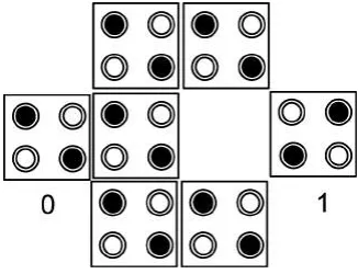 Figure 2: QCA (a) 45° wire (b) 90° wire.
