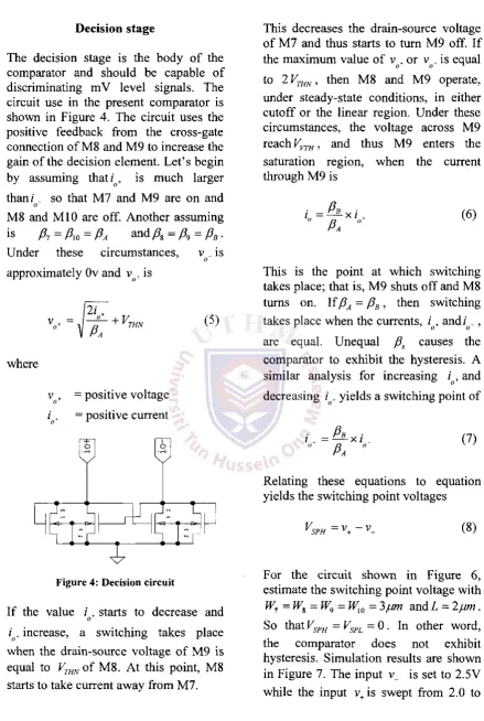 Figure 4: Decision circuit 