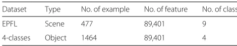 Table 1 Statistics of the two datasets