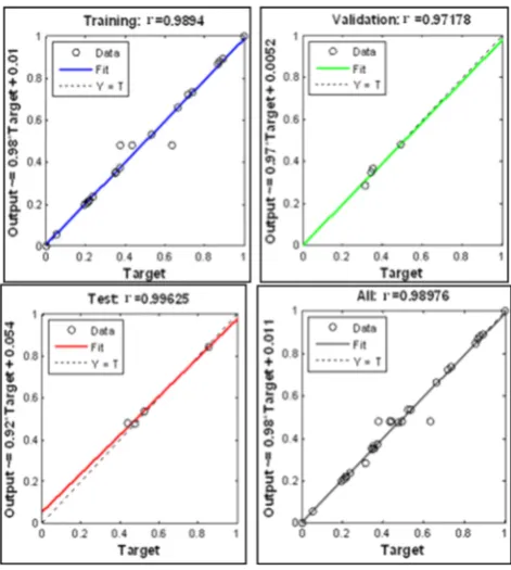 Figure.6.  Network model with training, validation, test and all prediction set.