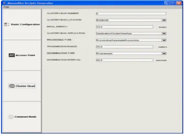 Fig. 8. Script Generator Tool of Mannasim.