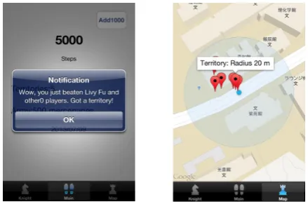 Figure 9. Push notiﬁcation inFigure 10.Map view in iOSiOS applicationapplication