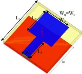 table between simple microstrip patch antenna and microstrip patch antenna with DGS. 