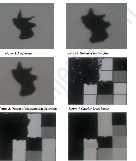 Figure 3. Output of segmentation algorithm                              Figure 4. Checker board image 