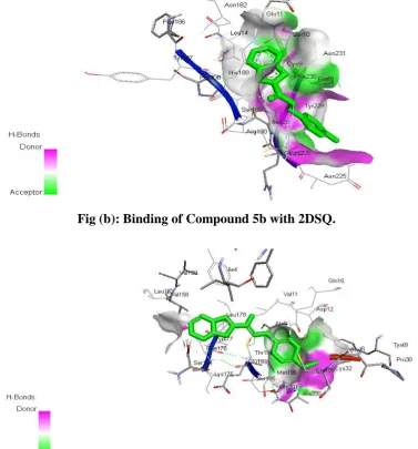 Fig (d): Binding of Compound 5a with 1MOX. 