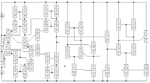 Figure 1a . Structure of the considered amplifier. View from top [10] 