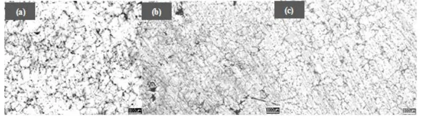 Figure 12.  Microstructure images of the composite reinforced by 5% SiC particle at 230οC