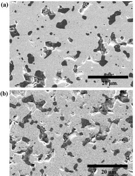 Figure 9.  Average ZrBmicrostructure as a function of amount of SiC additive (hot pressed at 2 grain size in the ZrB2–SiC composites 2000 °C for 30 min under 10 MPa load)