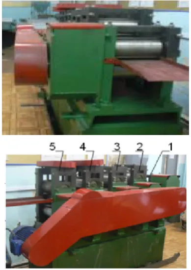 Figure 1.  Five-workstands longitudinal wedge mill 