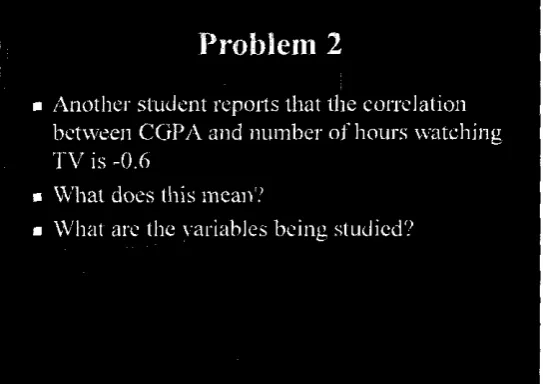 Figure 2 Problem on meaning of negative coefficient 