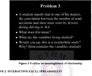 Figure 3 Problem on meaningfulness of relationship 