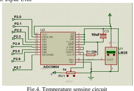 Fig.4. Temperature sensing circuit
