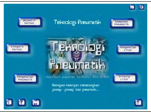 Figure 1: The opening screen of e-module. 