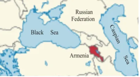 Figure 1.  Oservational map of Armenian Highland 