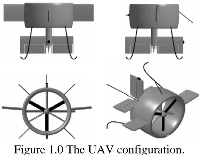Figure 1.0 The UAV configuration.  