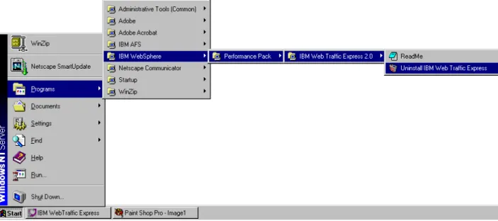 Figure 30. IBM Web Traffic Express 2.0 Program Group when NT Service Is Installed
