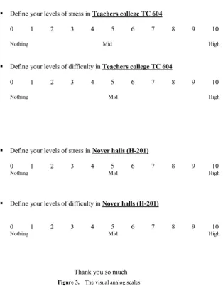 Figure 3.  The visual analog scales 