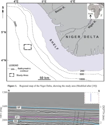 Figure 1.  Regional map of the Niger Delta, showing the study area (Modified after [10]) 