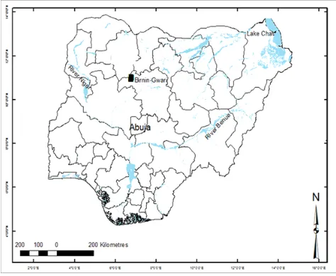 Figure 1.  Location of the study area in north-western Nigeria [modified from 19]. 