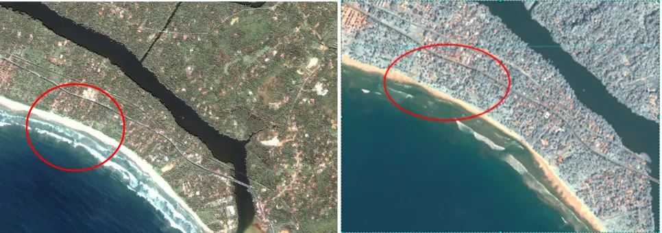Figure 6.  Tsunami Affected area in Weligama Bay 
