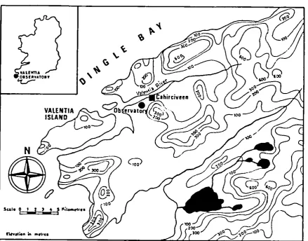 Fig. t Map sh~ing the site of Valentia Observatory and its environs. 