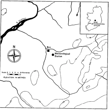 Fig. 7 Map showing site of Birr Meteorological Statron. 