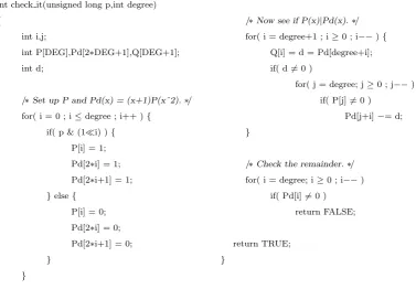 Figure 4.2: Checking a bit pattern to see if is it 2-reﬁnable.
