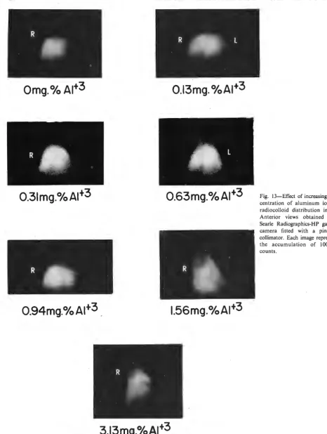 Fig. 13-Effect centration of increasing con-of aluminum ion on 