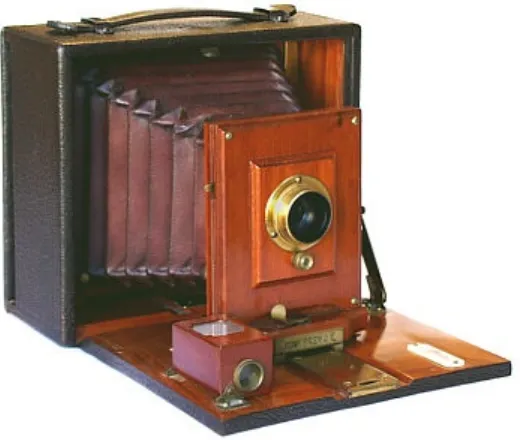 Figure 3. Wood frame folding camera, Pony Primo E 