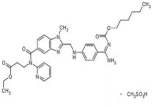 Fig. 1: Structure of Dabigatran etexilate Mesylate  