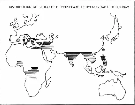 Fig. 6-The bolic polymorphisms distribution of glucose-6-phosphate dehydrogenase deficiency