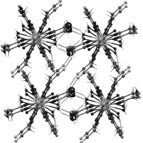 Figure 2. Hydrogen bonded parallel polymer chains in the crystal structure of COO)(HO)]·HO}
